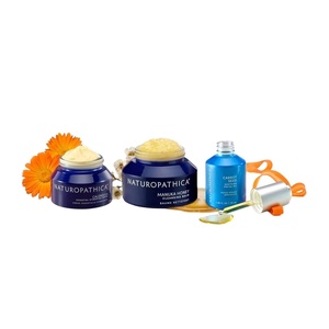 image:imageNaturopathica Skincare Set Manuka Honey Cleansing Balm 28 oz  Calendula Hydrating Cream 17 oz  Carrot Seed Facial Oil 118 oz  Cleanser Moisturizer amp Face Oil for Hydration Soothing amp Nourishm